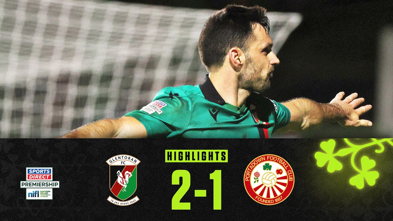 Hoban double! | Glentoran 2-1 Portadown | #sportsdirectprem