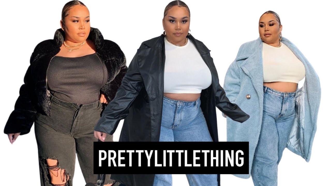PRETTYLITTLETHING WINTER JACKET TRY ON HAUL  |  PLUS SIZE FASHION
