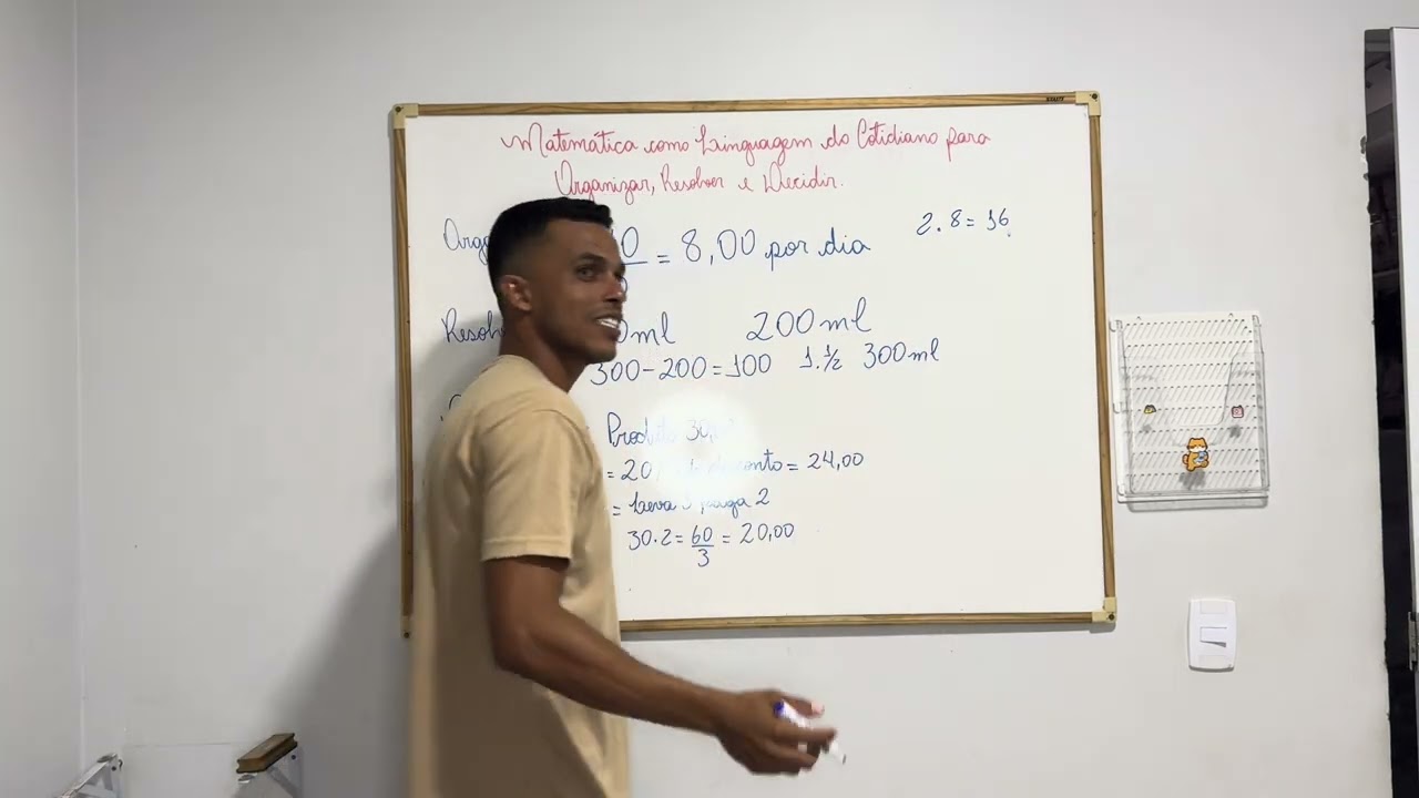 Micro Aula: Matemática como Linguagem do Cotidiano para Organizar, Resolver e Decidir.