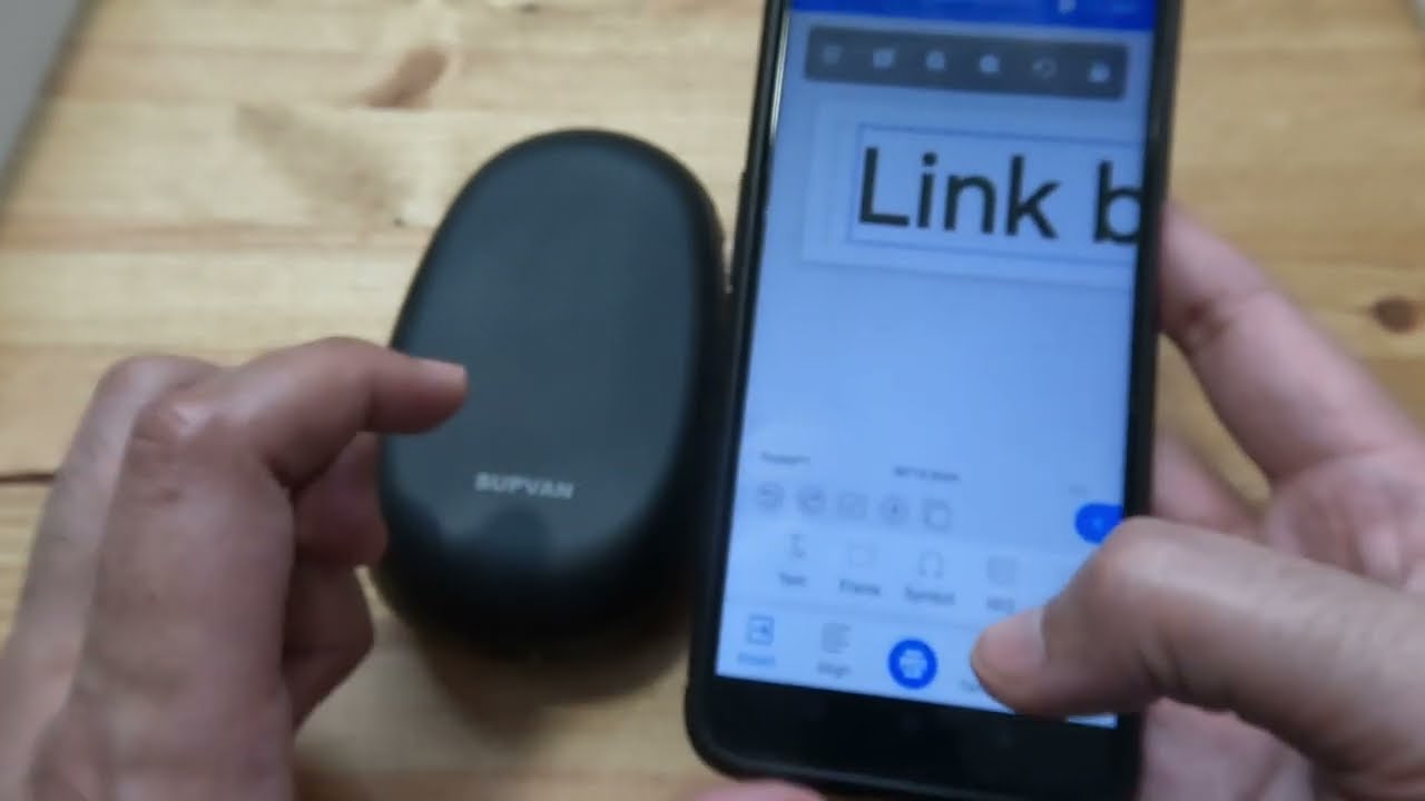 SUPVAN E10 Label Maker Amazon unboxing and demo