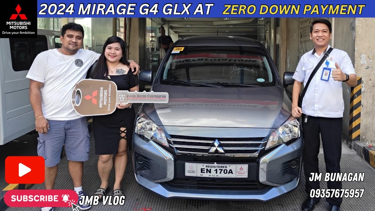 TITANIUM GRAY - 2024 MIRAGE G4 GLX CVT! SUPER TIPID SA GAS! ZERO DOWN PAYMENT! #mitsubishi #jmbvlog