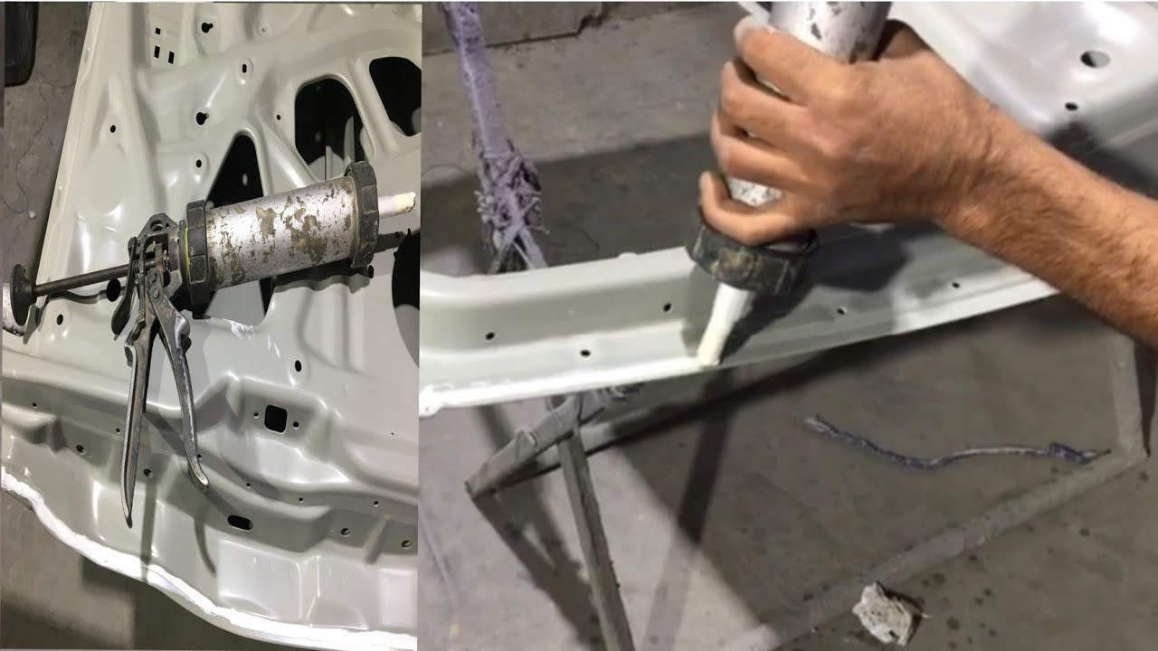 My first Video How to Apply Body silicone Sealant new panel | Maruti Suzuki Ertiga car right door |