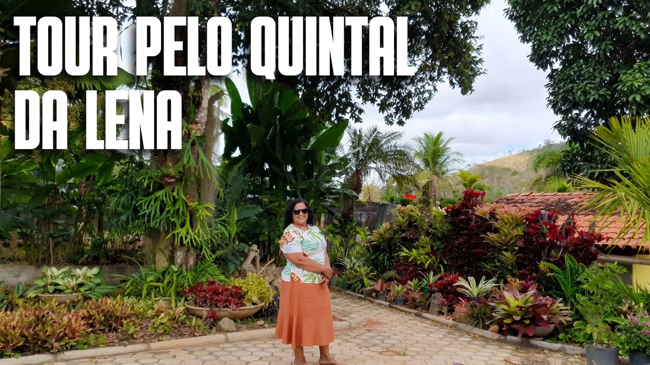 TOUR PELO QUINTAL DA LENA DA FLORA SCHULTZ: UM QUINTAL COM VÁRIAS ESPÉCIES DE PLANTAS | LAJINHA
