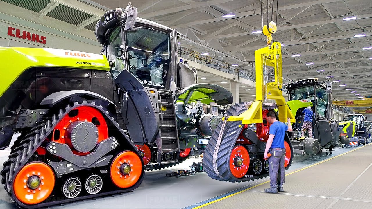 Inside Billion $ German Factory Producing Powerful Tractors - CLAAS Production Line