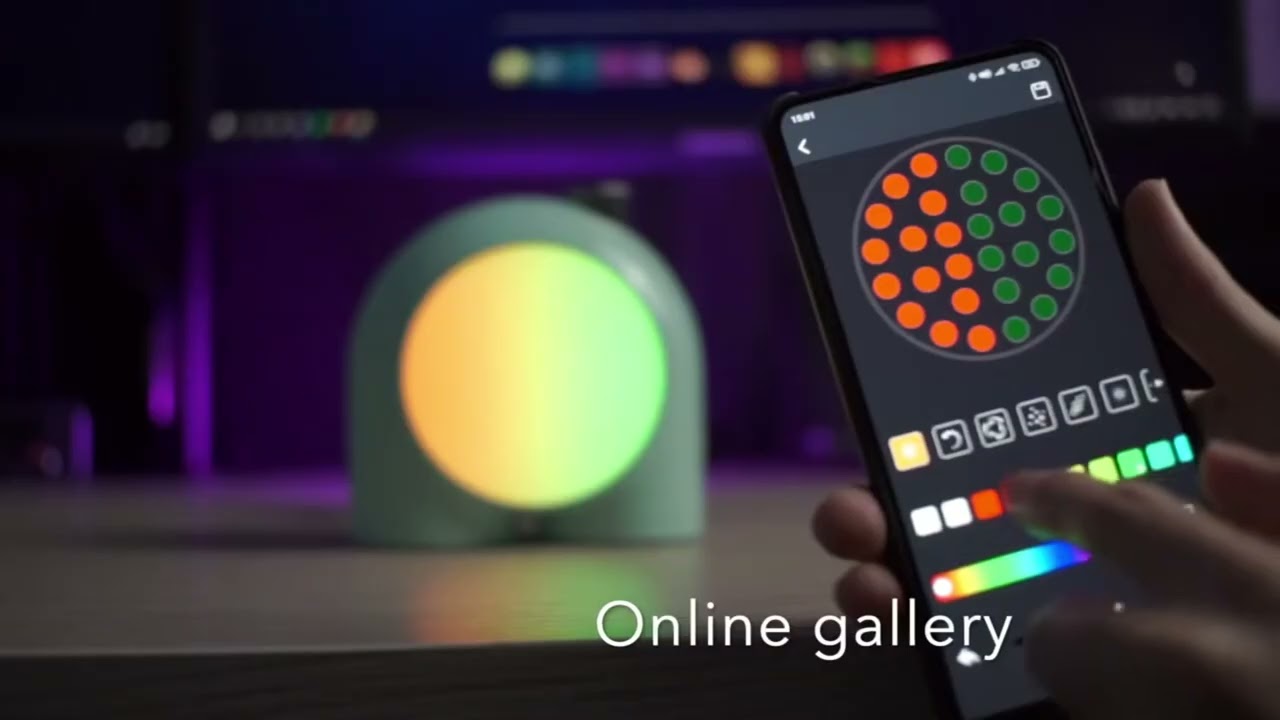 Divoom Planet-9 Decorative Mood Lamp with Programmable RGB LED Li