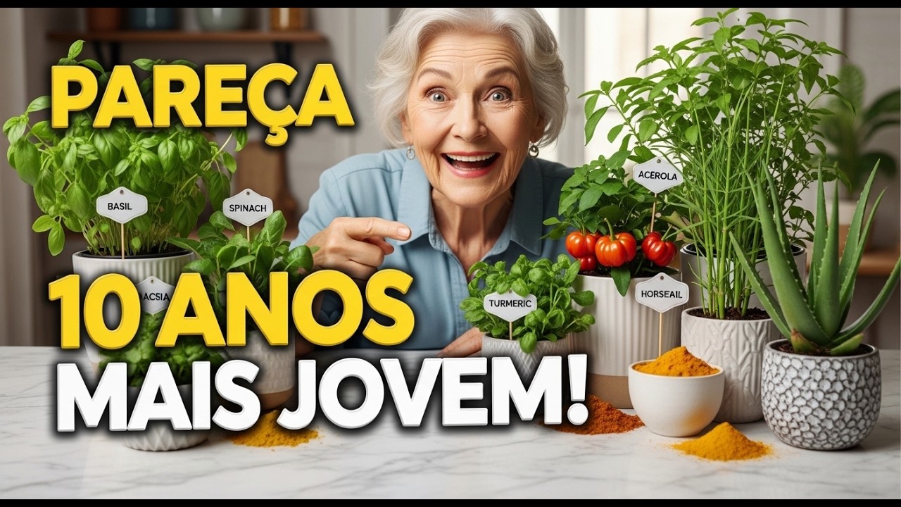 6 Plantas que Rejuvenescem Pele e Articulações! COLÁGENO NATURAL AOS 50+: