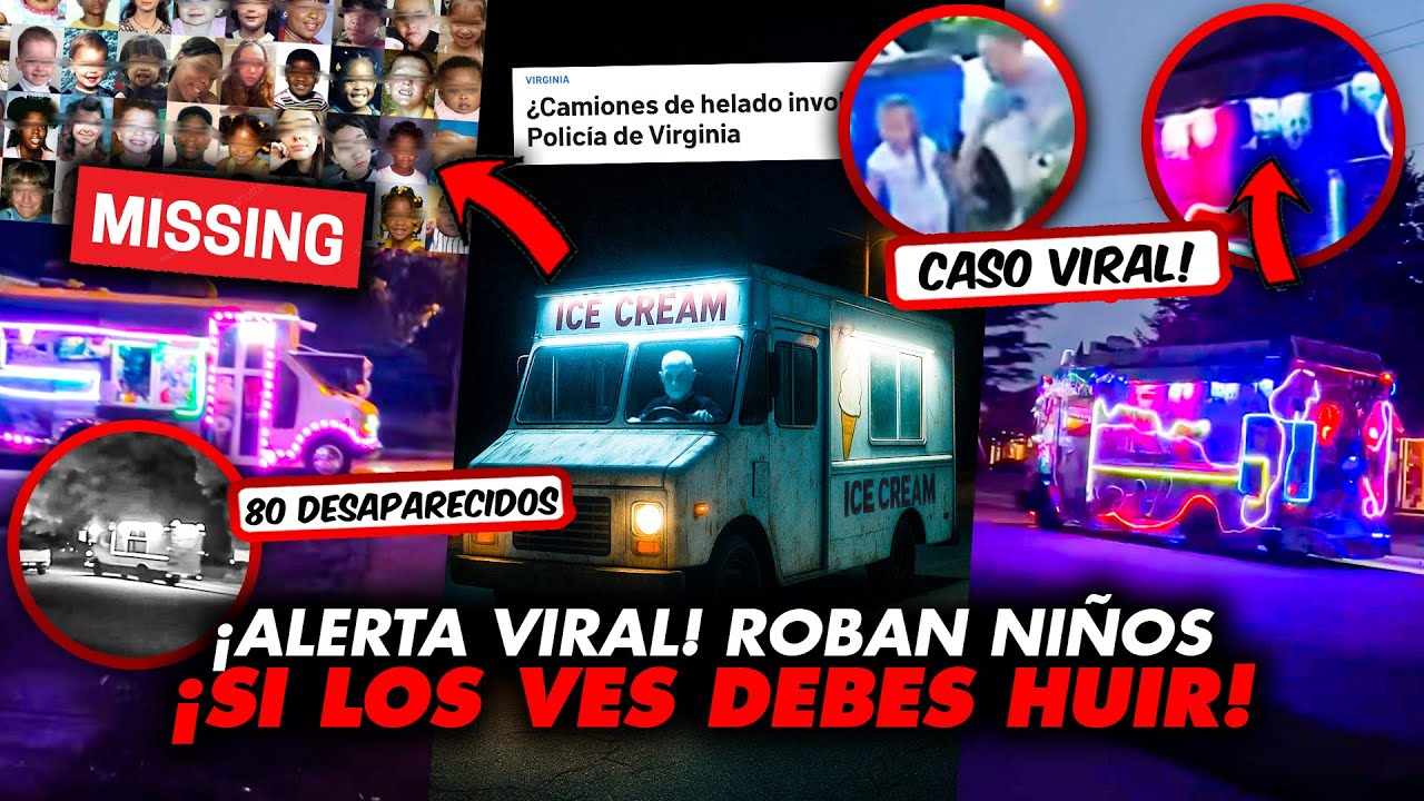 ALERTA EN EE.UU: CAMIÓN DE HELADOS VINCULADO CON NIÑOS DESAPARECIDOS EN VIRGINIA