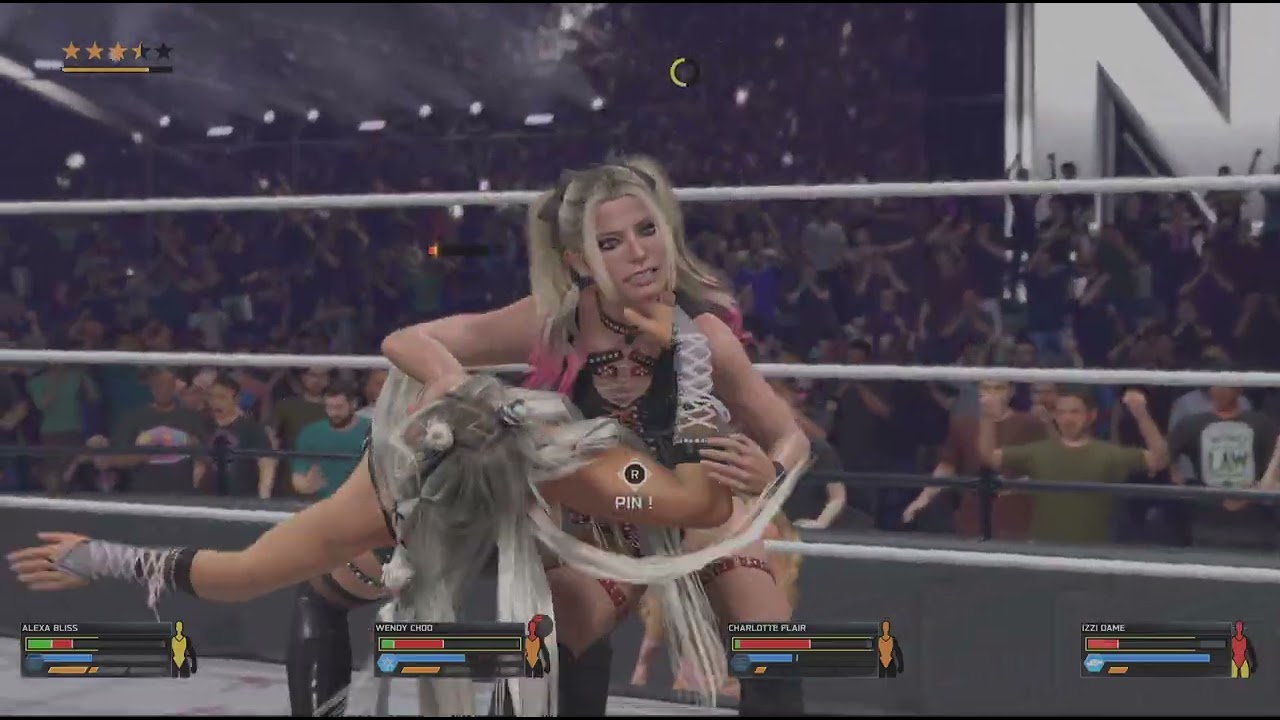 Алекса Блисс против Венди Чу против Шарлотты Флэйр против Иззи Дамэ !!!
