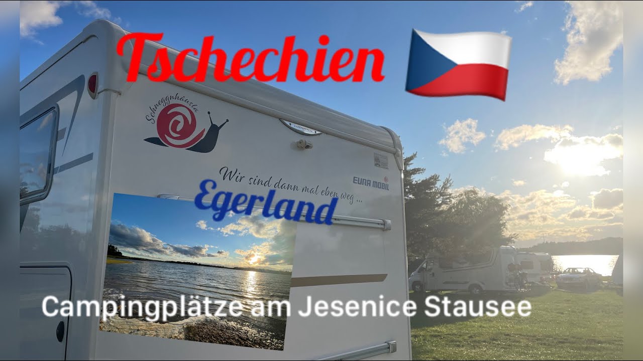 Tschechien im Egerland Campingplätze am Jesenice Stausee