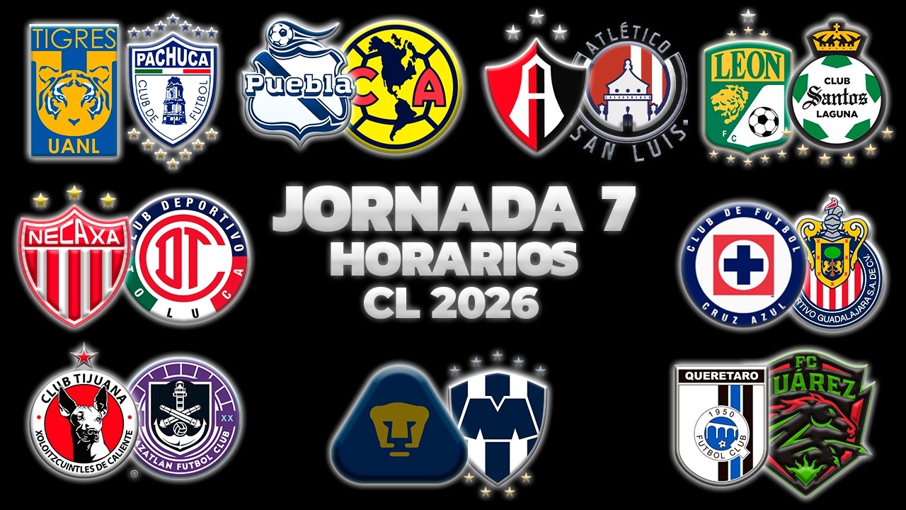 HORARIOS, CANALES Y FECHAS DONDE VER LA JORNADA 7 | LIGA MX CLAUSURA 2026