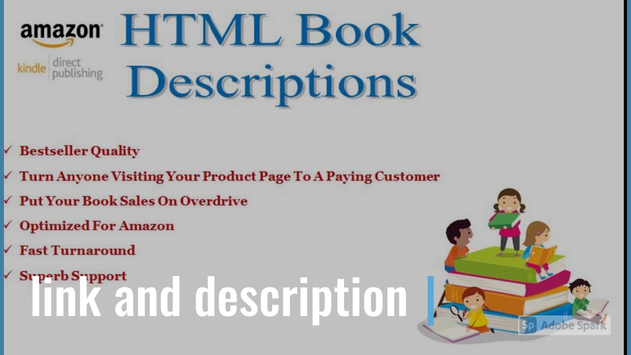 I will write your book description in HTML