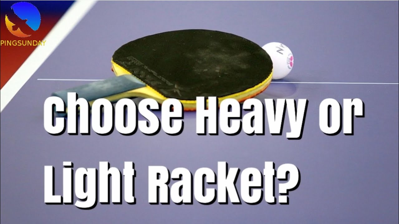 Choose heavy or light racket ? Optimal Weight