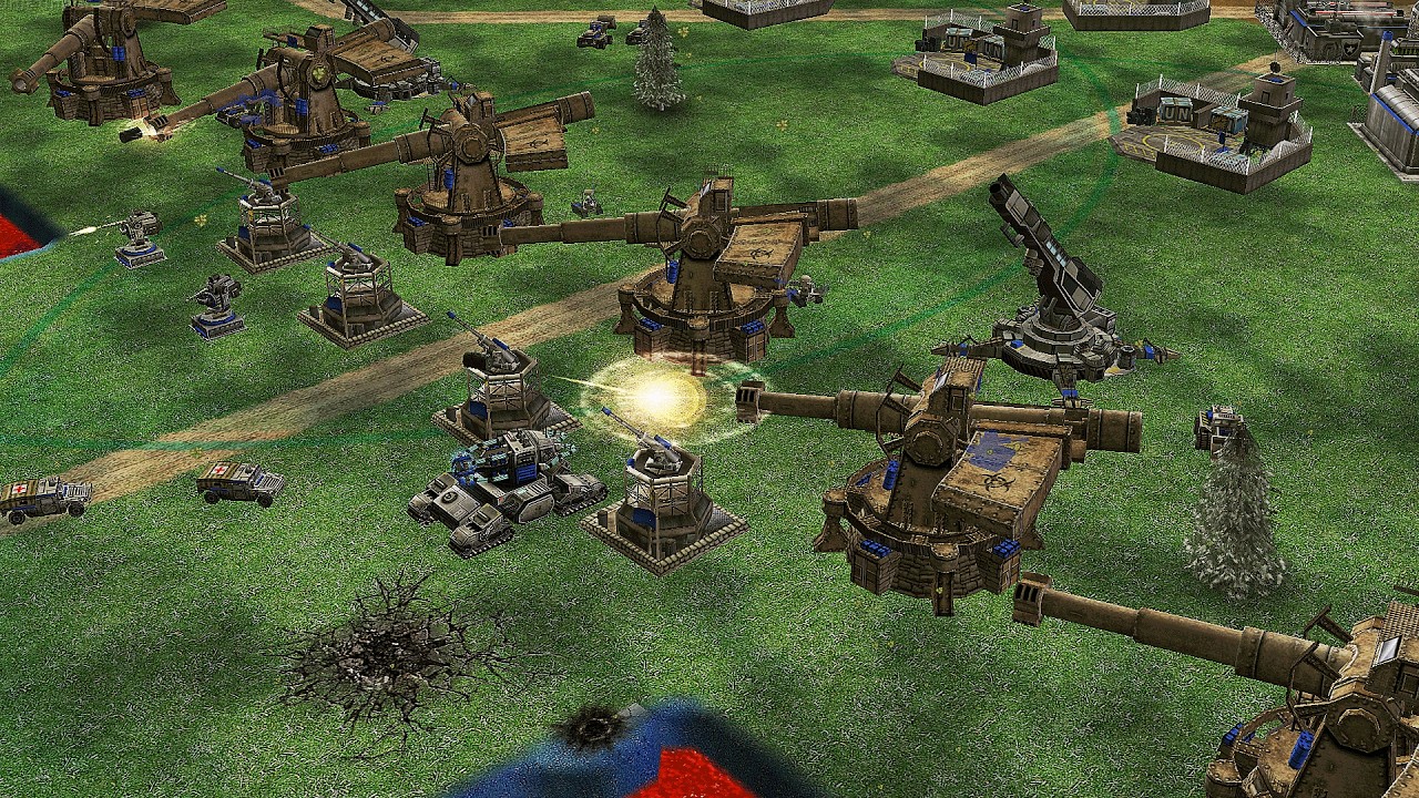 MEGA BOSS USA vs 4 GLA CHEMICAL - C&C Generals Contra X Beta