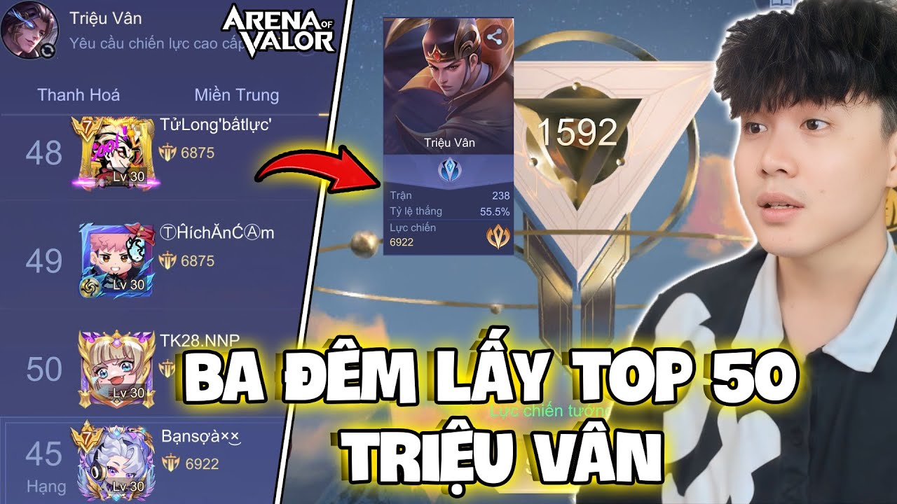 VUX HÀNH TRÌNH BA ĐÊM ĐẤU ĐỈNH CAO LẤY TOP 50 TRIỆU VÂN VÀ CÁI KẾT ĐẦY THẤT VỌNG