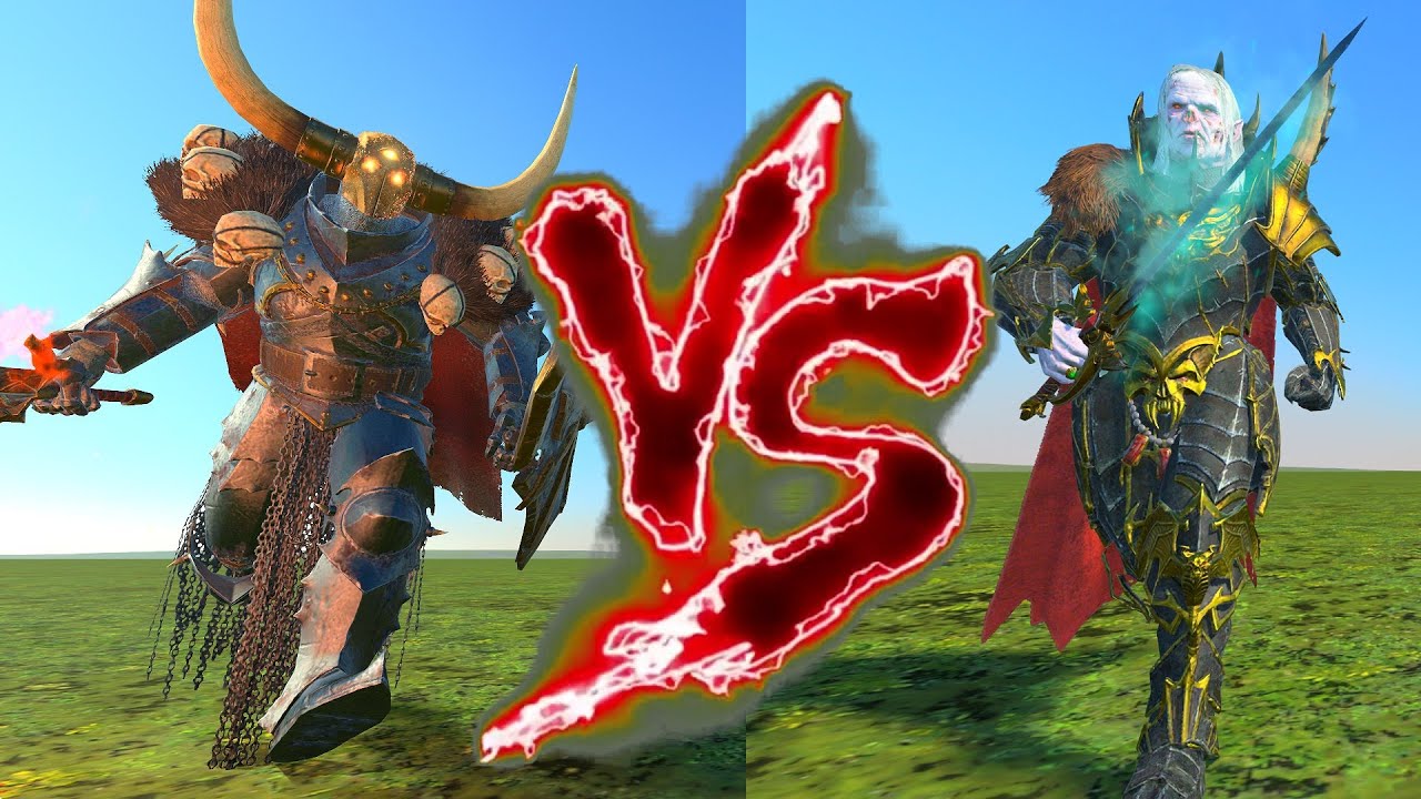 Archaon the Everchosen VS Vlad von Carstein. Total War Warhammer 3