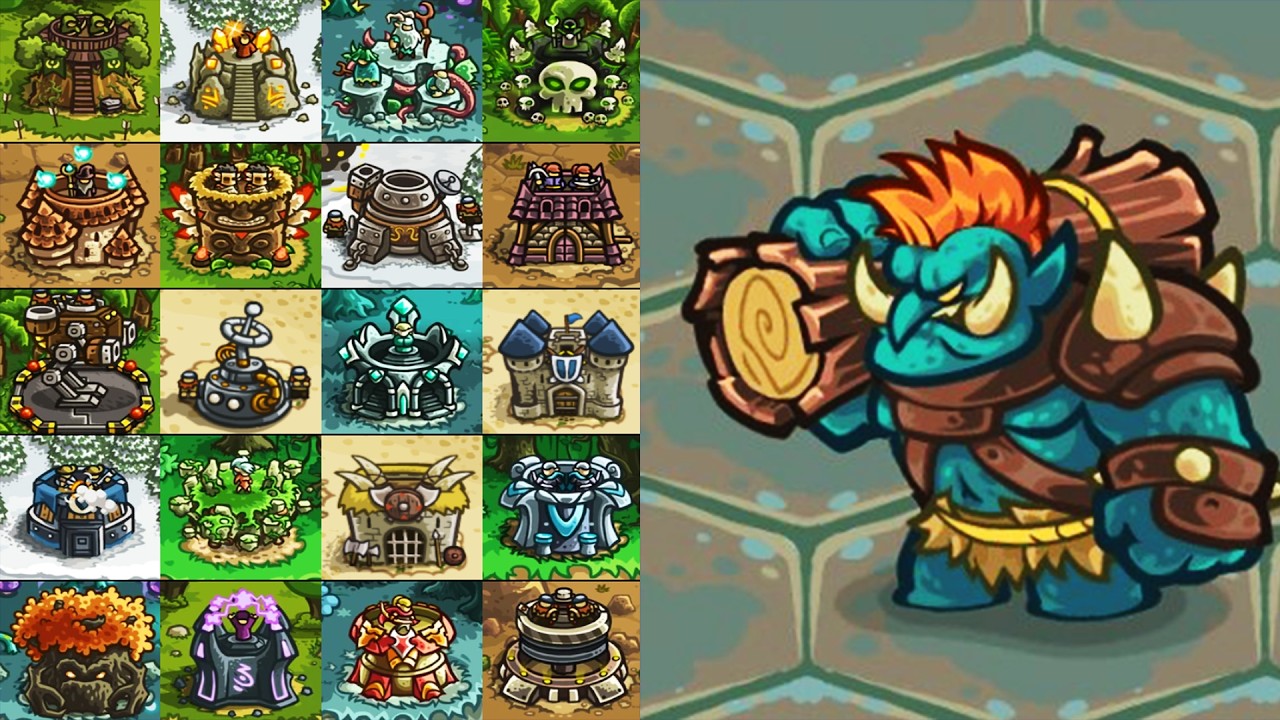 Troll Brute VS Every Primary Tower - Kingdom Rush Fights