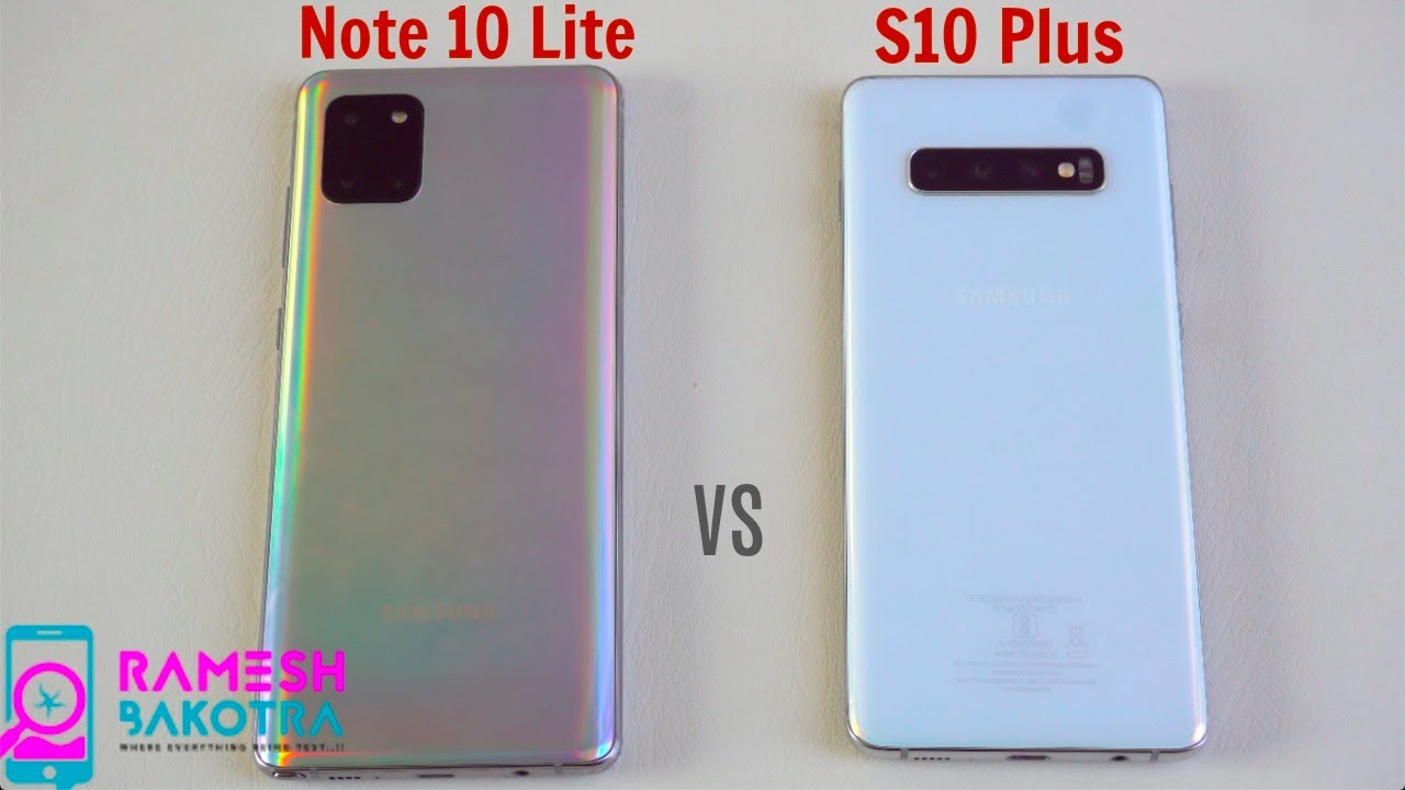 Samsung Galaxy Note 10 Lite vs S10 Plus SpeedTest and Camera Comparison