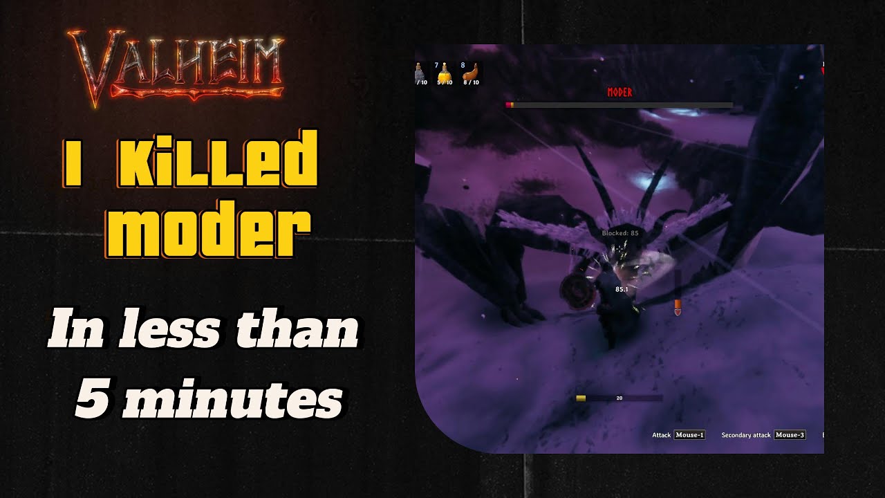 Valheim | How to kill Moder Easily | Moder boss Guide