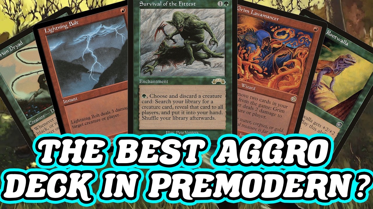THE BEST AGGRO DECK IN PREMODERN? Red and Green Madness Aggro MTG
