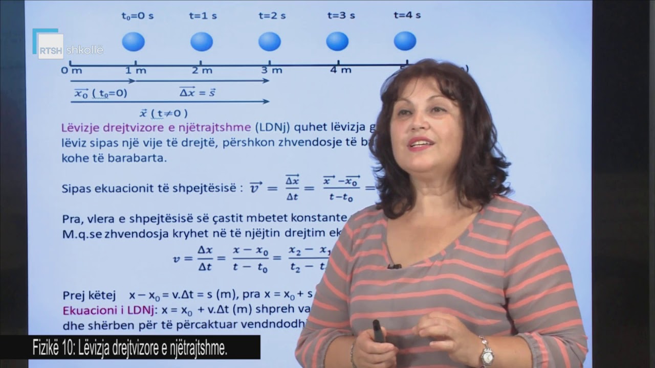 Fizikë 10 - Lëvizja drejtvizore e njëtrajtshme
