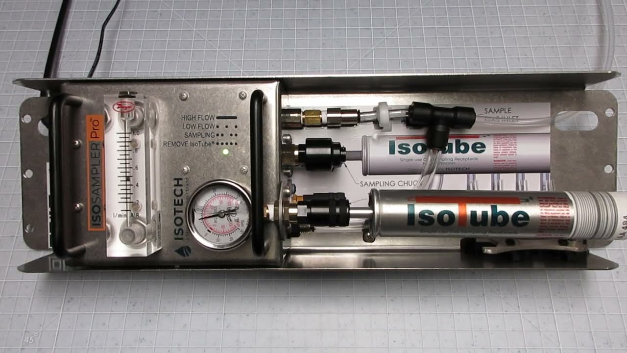 Taking a mud gas sample with the new IsoTube and the IsoSampler Pro