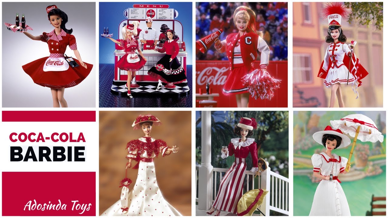 ✅COCA-COLA Barbie Doll 1️⃣9️⃣9️⃣6️⃣➖2️⃣0️⃣0️⃣1️⃣ Collection 💚 CHECKLIST 💕 Collector Signature