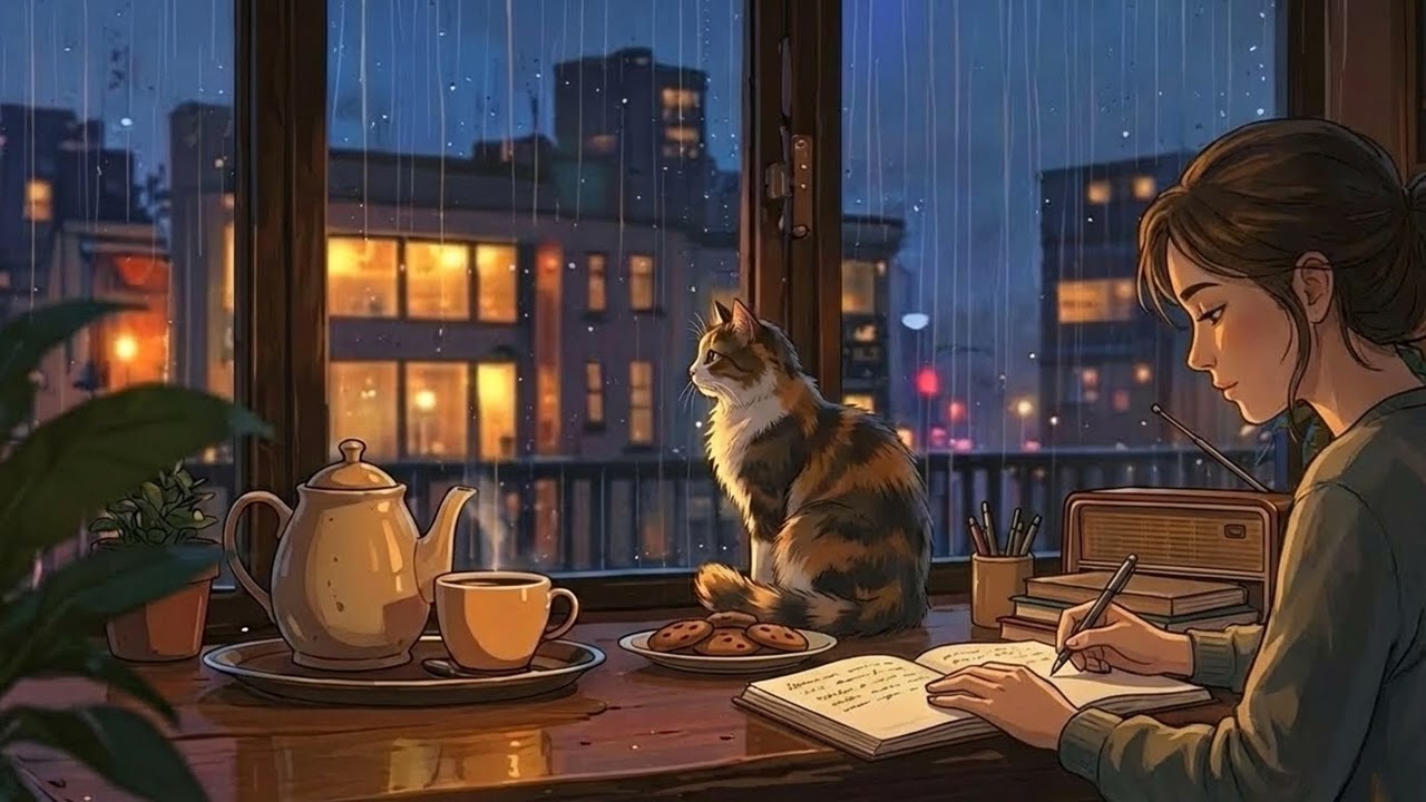 Loft Rain Escape – Chill Lo-Fi Beats for Work, Study & Rainy Day Calm