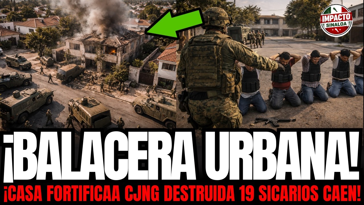 ¡BALACERA URBANA! Combate en Guadalajara: 19 del CJNG Caen, Casa DESTRUIDA