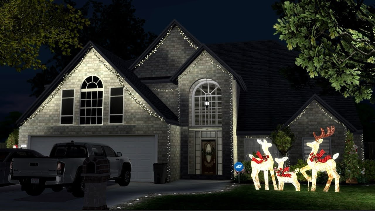 REALISTIC FAMILY CHRISTMAS SUBURBAN HOME in The Sims 4