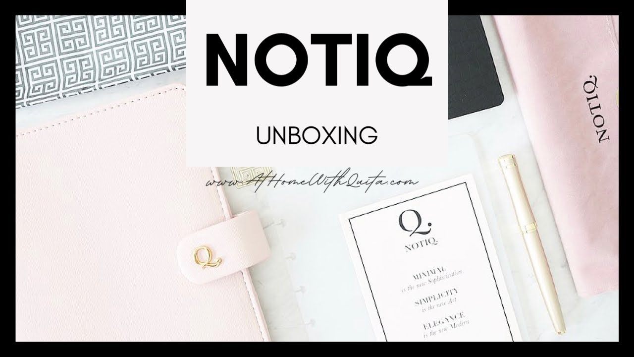 Notiq Unboxing | Crock + Vegan Leather Cover | At Home With Quita