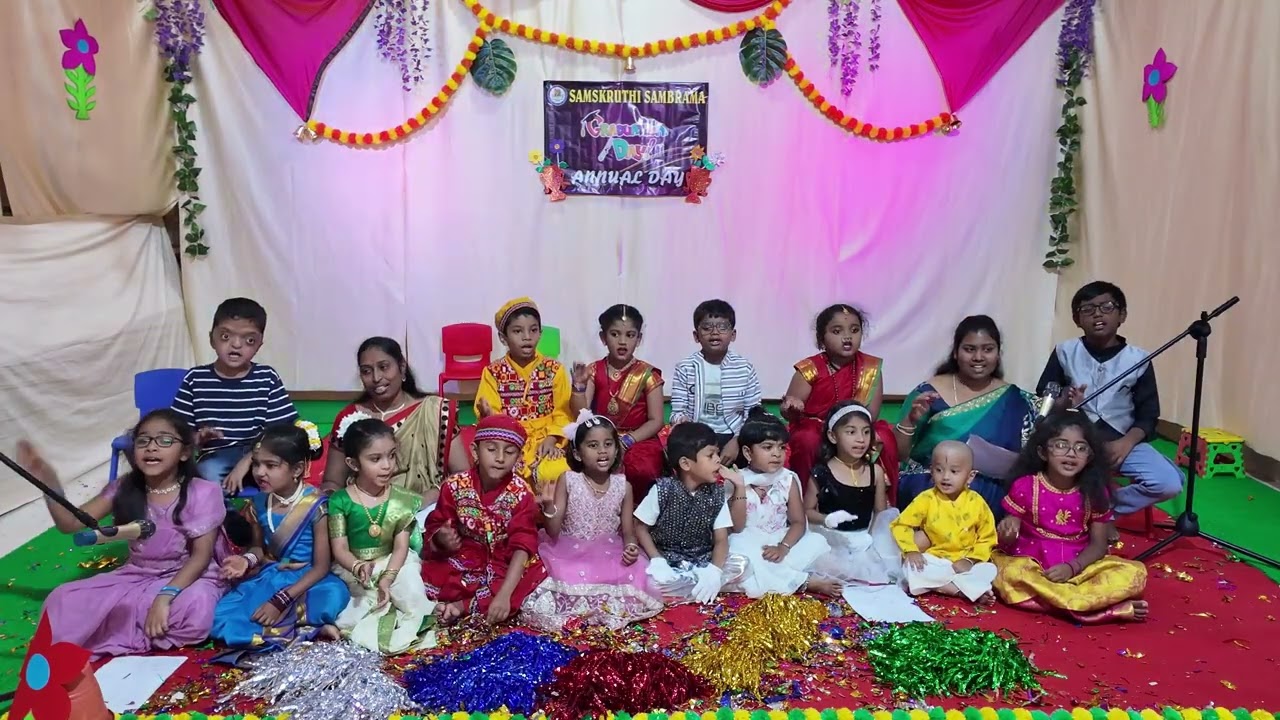 Video 6 - Carnatic Singing  &  Bajans By Sangeetha Class Children