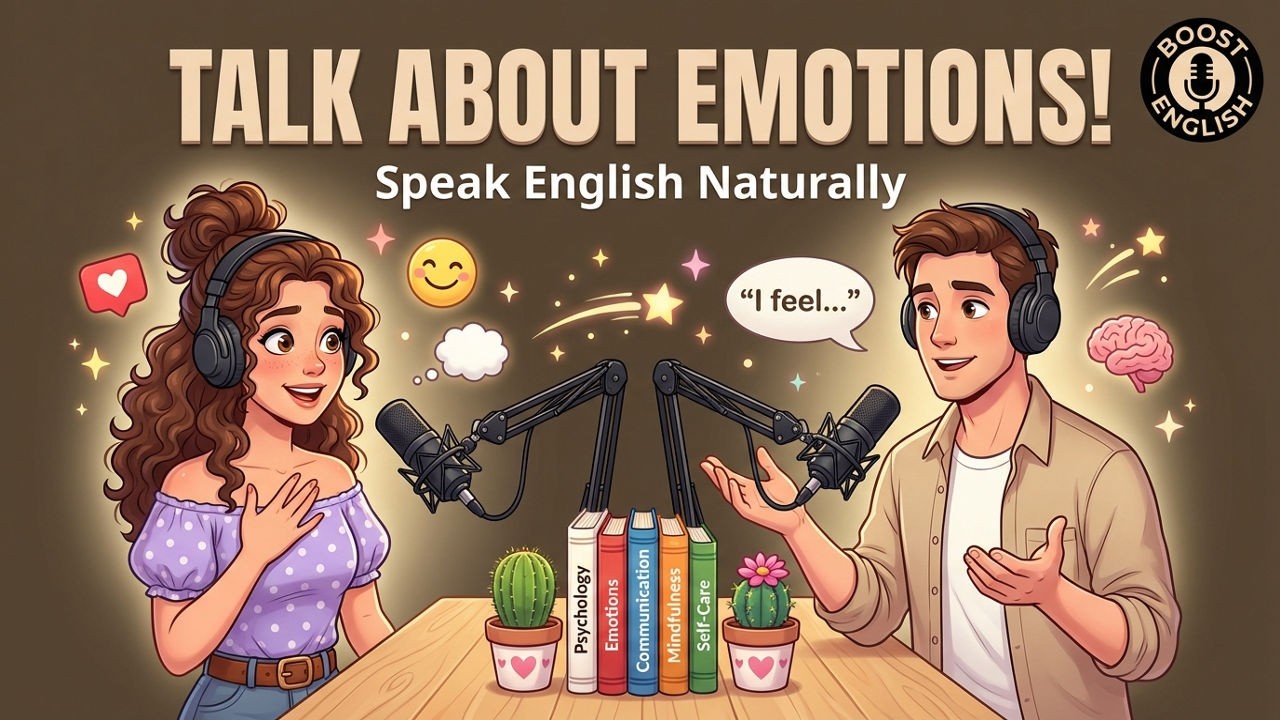 How to Talk About Your Emotions in English | English Podcast for Speaking Fluency | English Podcast