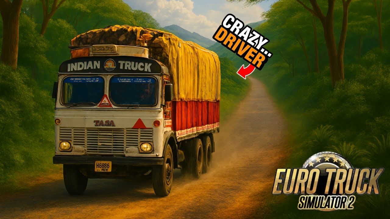 Indian Truck vs Desert Rainstorm 🌧️🏜️ | ETS2 Adventure