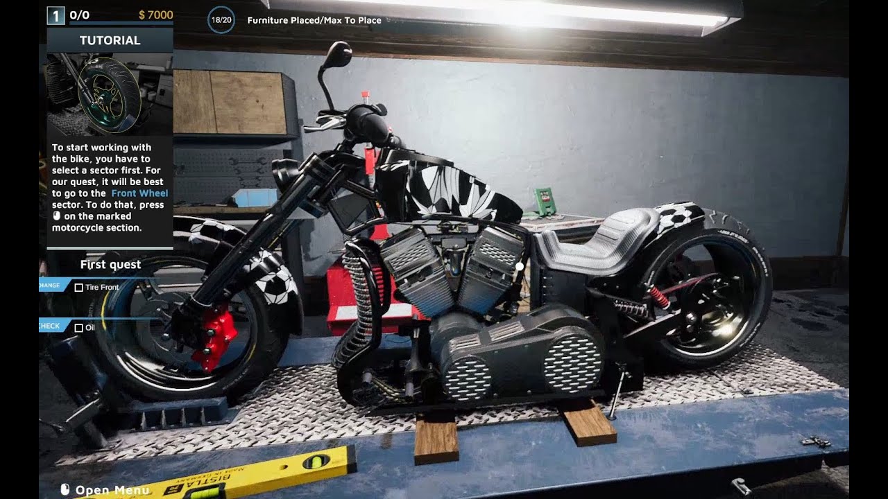 Motorcycle Mechanic Simulator 2021: Intro and Tutorial