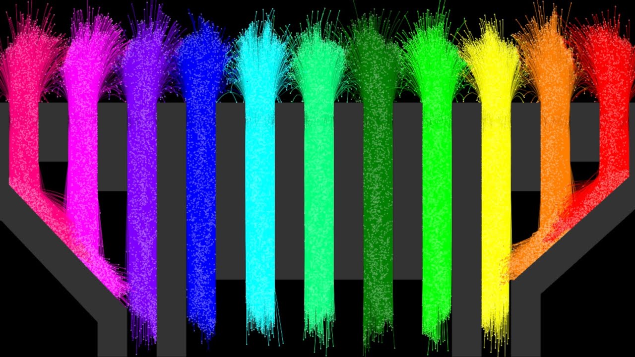The Amazing 29 Leg Eliminations Marble Race In Algodoo
