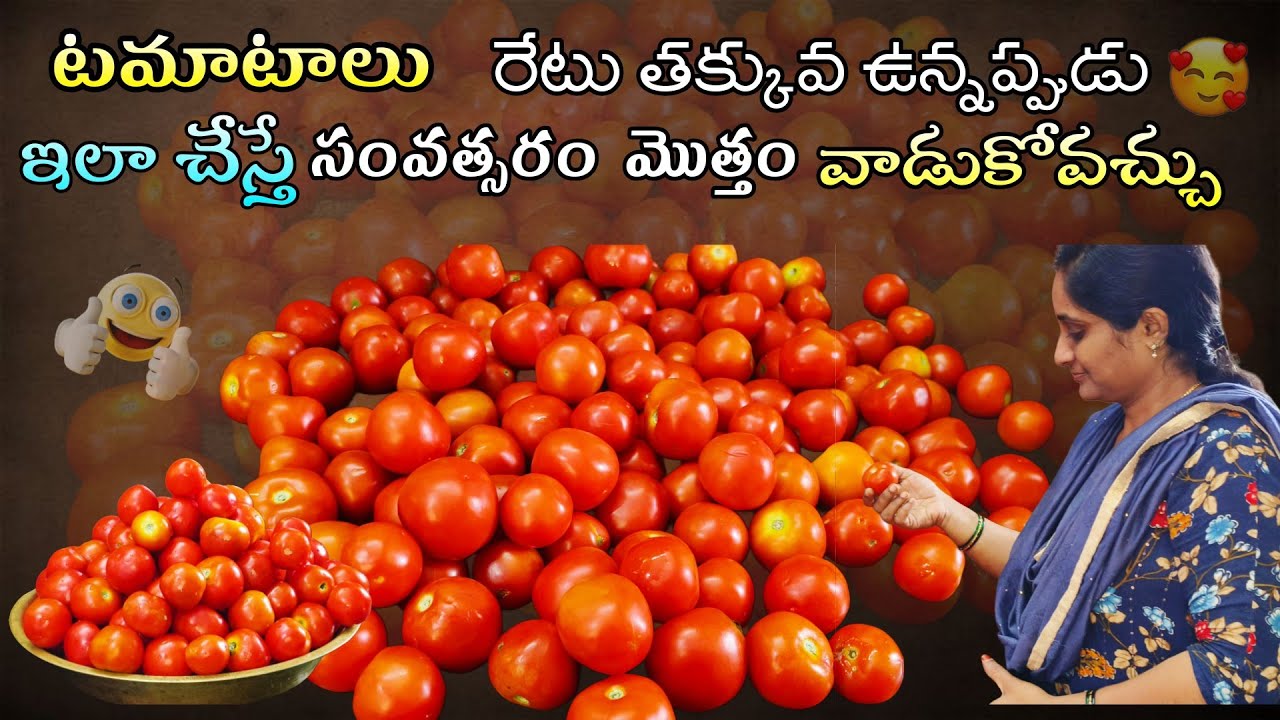 ఇలా చేశారంటే టమాటాలు సంవత్సరం వరకు నిల్వ ఉంటాయి🍅#howtostoretomatoesforlongtime#nenunaillu