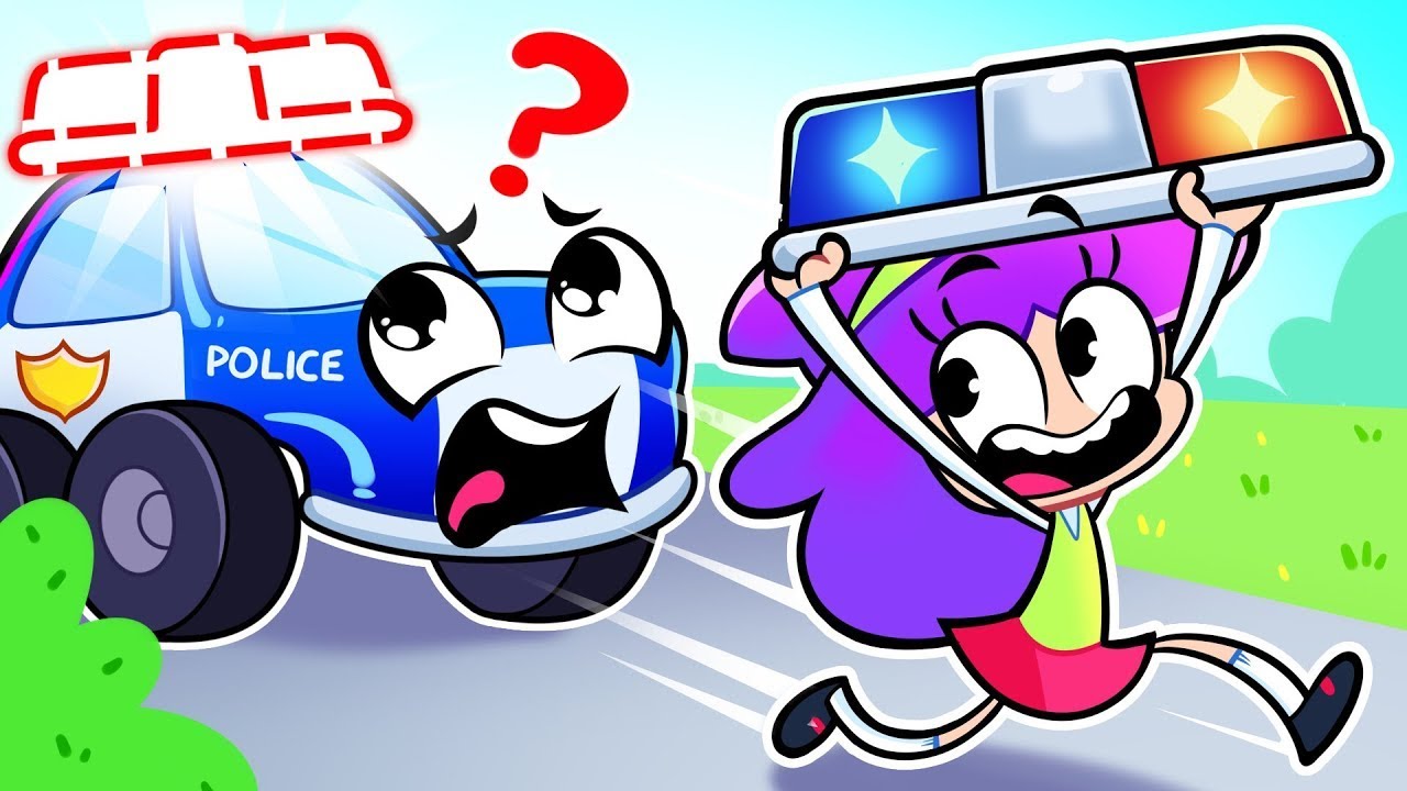 Where Is My Siren? Call The Police! Funny Cartoons for Kids & Nursery Rhymes