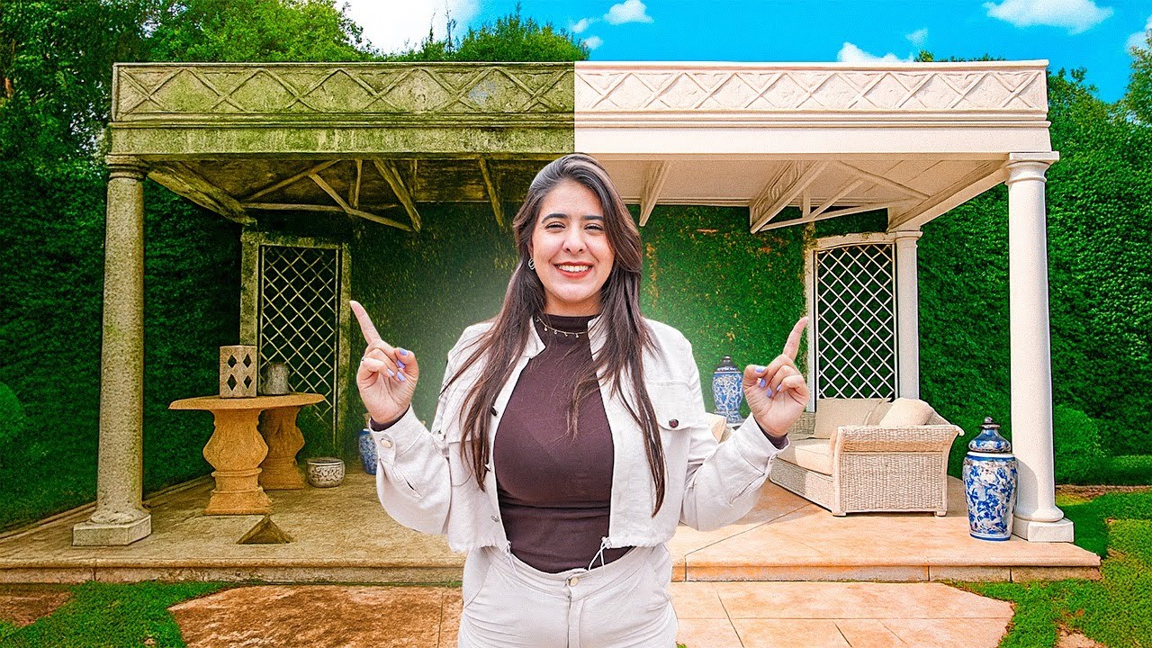 LAVEI A VARANDA DA CASA ABANDONADA DEPOIS DE ANOS! 😱