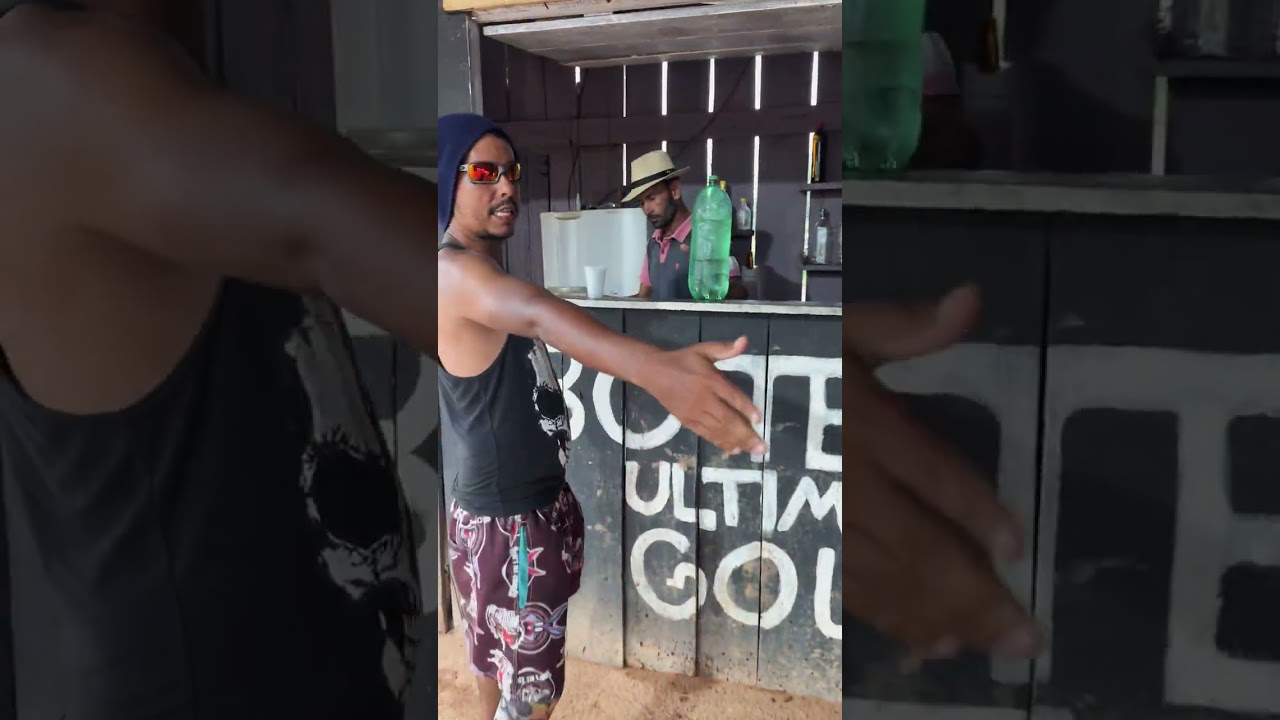 O cara pisou no copo