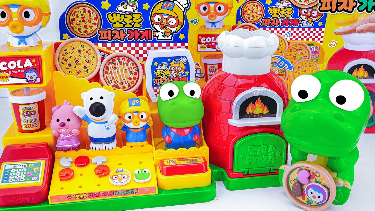 [💚Toy ASMR💚] Pororo's Delicious Brick Oven Pizza Shop ASMR 🍕 Satisfying With Unboxing 💙 No talking