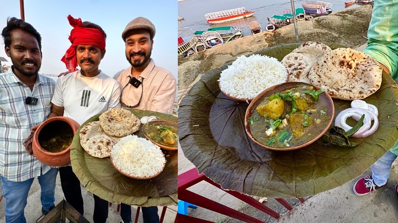 Ganga किनारे वाला (बनारसी आलू दम) खाया है कभी🔥 exploring Banarasi food ￼