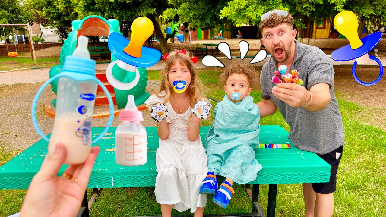 PARKTA TERKEDİLMİŞ BEBEK VAR !! ELİF HEMEN EMZİK GETİR !!