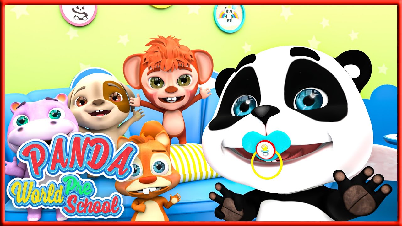 Five little monkeys 🖐️🐵 & More A famous children's songs❤️️| Panda World Pree School 