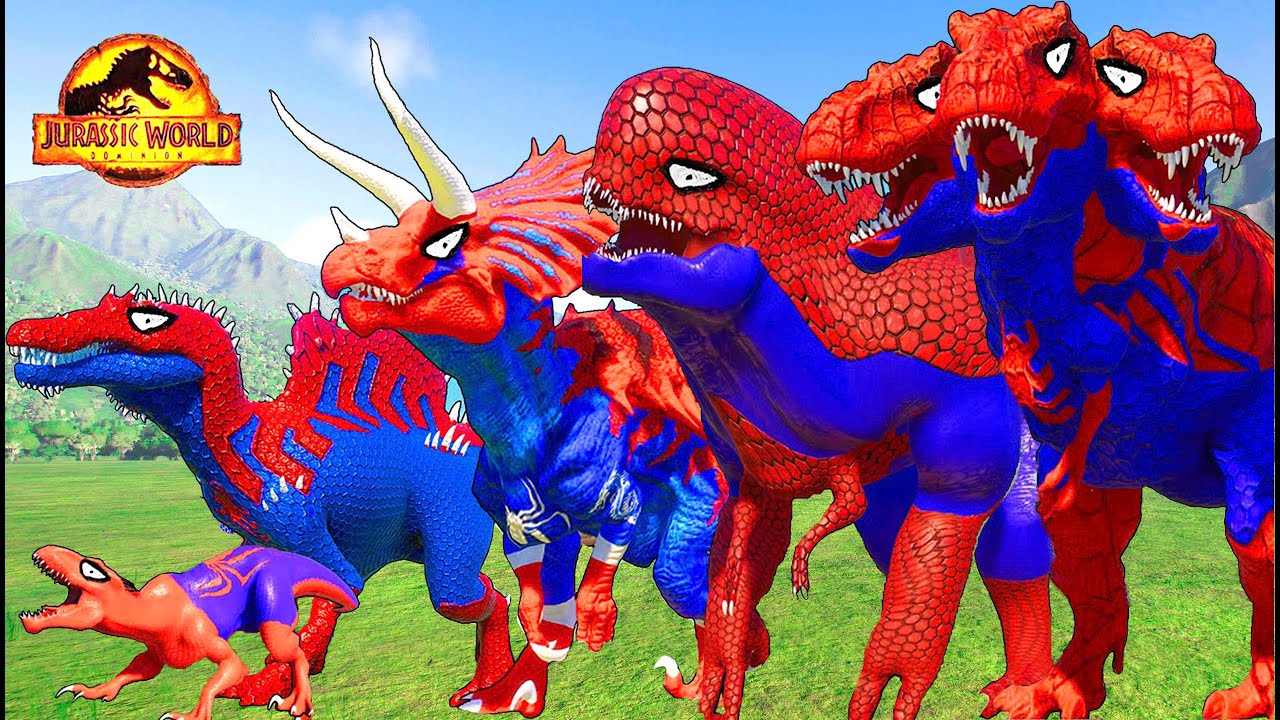 Spiderman Distortus Rex Rescue All Superheroes Dinosaurs From Patrol Team Rebirth Jurassic Spiderman