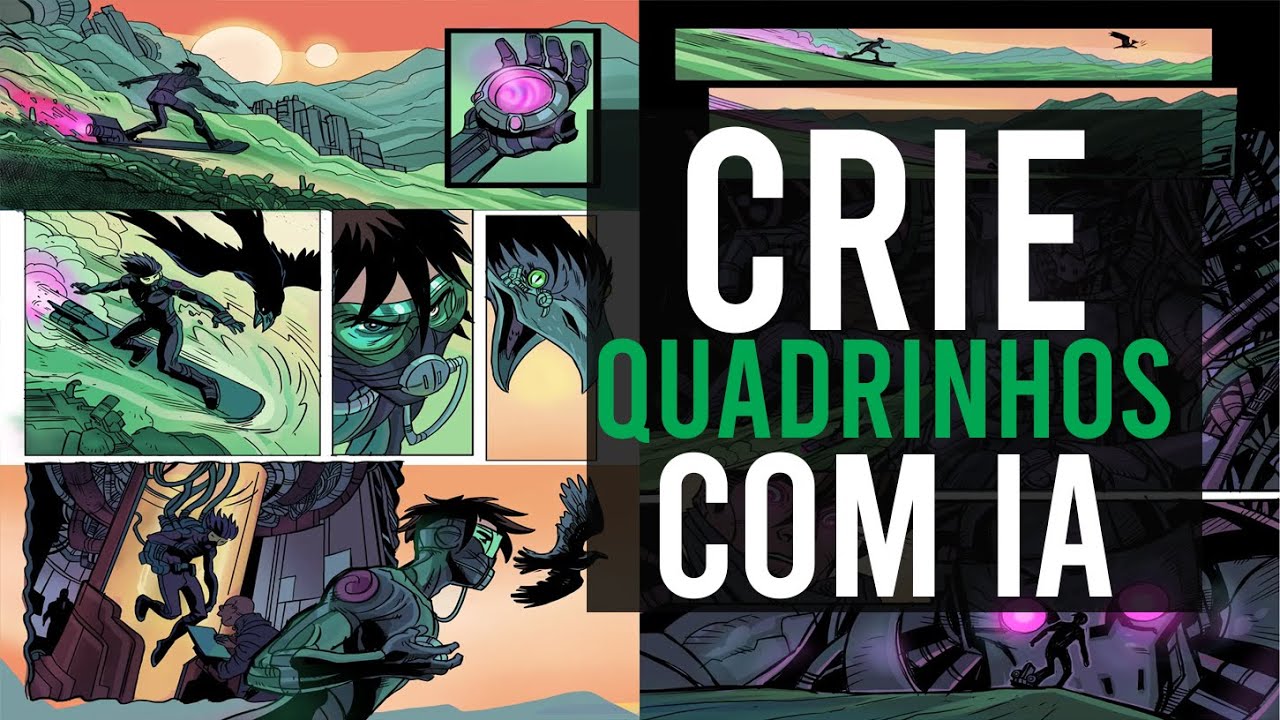 Crie Quadrinhos Incríveis com IA   Rápido e Grátis!  Tutorial Completo ComicAI