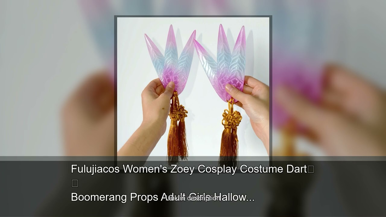 Fulujiacos Women's Zoey Cosplay Costume Dart Boomerang Props Adult Girls Halloween Accessory Ar