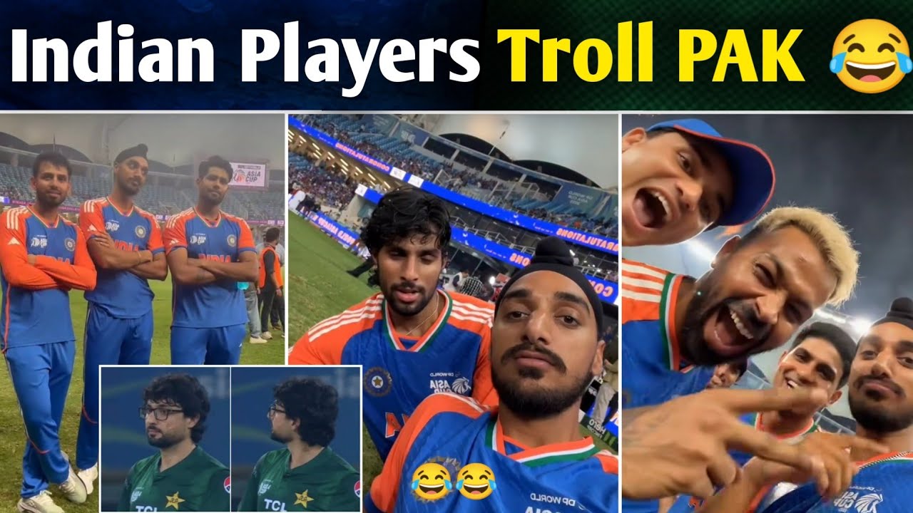 Indian Players Trolling Pakistan After Winning Asia Cup Final 😂 | IND vs PAK Post Match Funny Videos