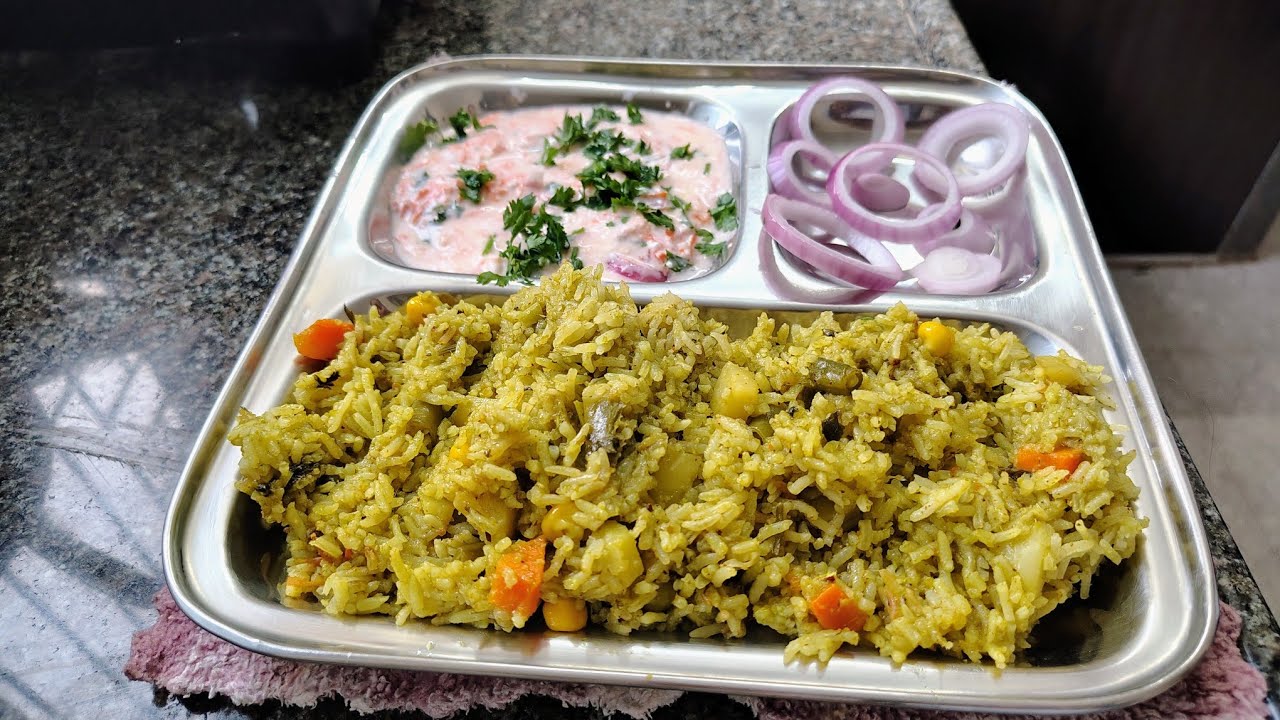 ಪರಿಮಳ ಬೀರುವ ಪಾಲಾಕ್ ಪಲಾವ್💚| Palak pulao Recipe Restaurant Style|Easy Spinach Rice | Kannada Cooking