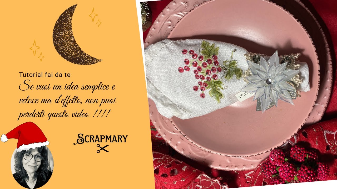 Portatovaglioli Natalizi  Facili e veloci