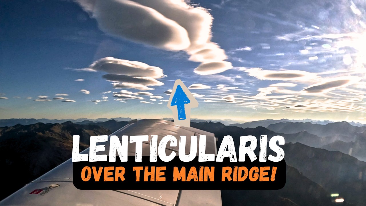 Перелет через Альпы в Берлин в условиях фёна!